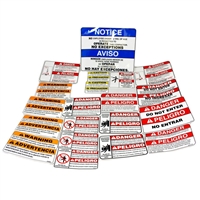Compactor Safety Labels STATIONARY COMPACTOR SAFETY DECAL KIT